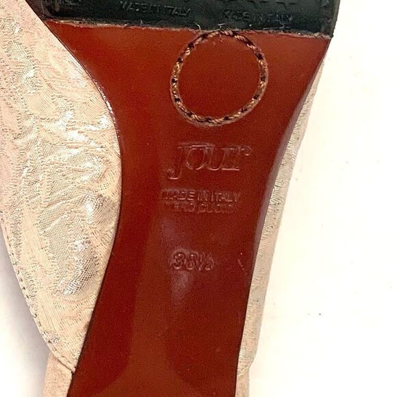 O Jour Old Satin/Leather Mules Wedding/Bridal - Picture 8 of 8